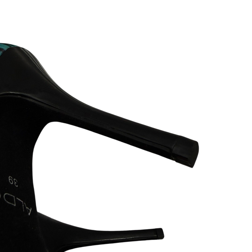 Aldo Floral Tiger Stripe Peep Toe Platform Pumps Heels Multicolor Womens 39 - Picture 11 of 11
